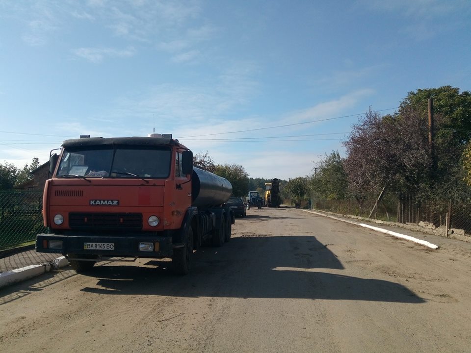 ремонт дороги в Перетоках