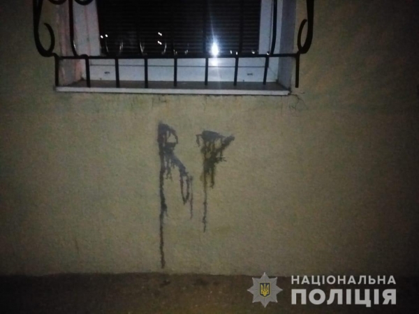 На Львівщині поліцейські викрили правопорушника, який розмальовував фасади будинків