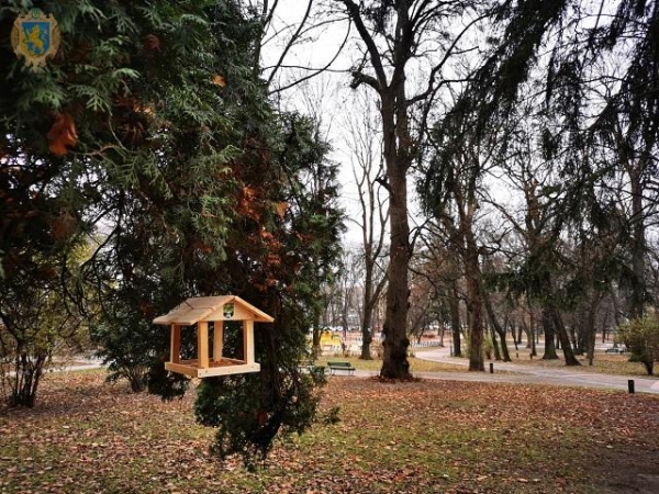«Нагодуй птахів взимку»: у парках Львова розвісили 90 годівниць