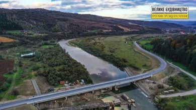 Завершено міст у селі Крушельниця на трасі Східниця - Верхнє Синьовидне