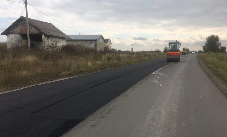 Триває ремонт дороги Дрогобич – Довголука