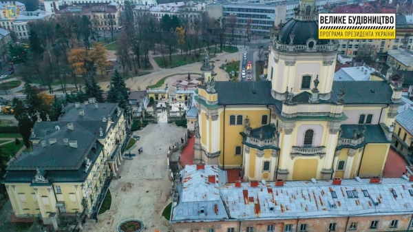 Велике будівництво: триває реконструкція комплексу «Святоюрської гори» у Львові | Яворівська РДА