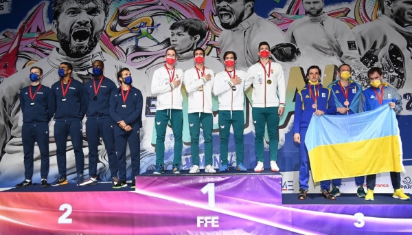 На Кубку світу команда українських шпажистів з львів‘янином у складі виборола бронзу