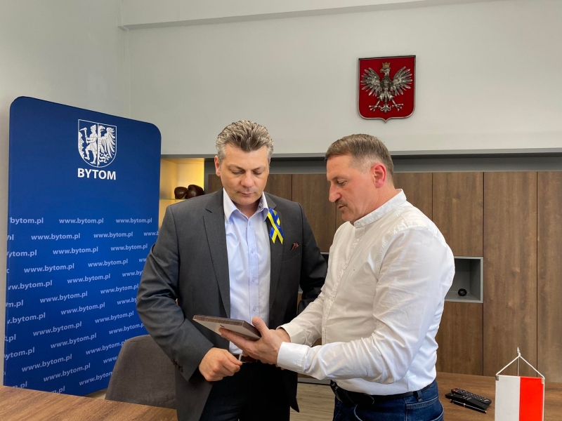 Президенту міста Битома Маріушу Волошу присвоїли звання «Почесний громадянин Дрогобича»