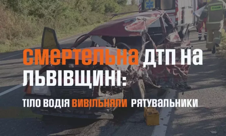 На Стрийщині рятувальники деблокували тіло чоловіка з понівеченого авто