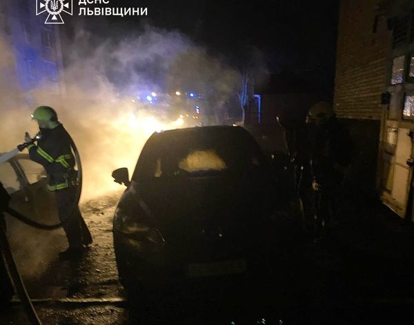 Пожежа в Сокалі: знищено два автомобілі, один врятовано