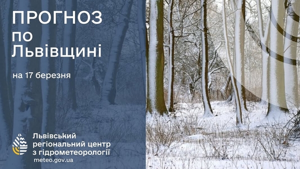 7 березня на Львівщині прогнозують сніг, туман та ожеледицю