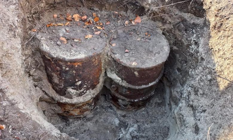 бочки з зерном часів голоду 1947 року