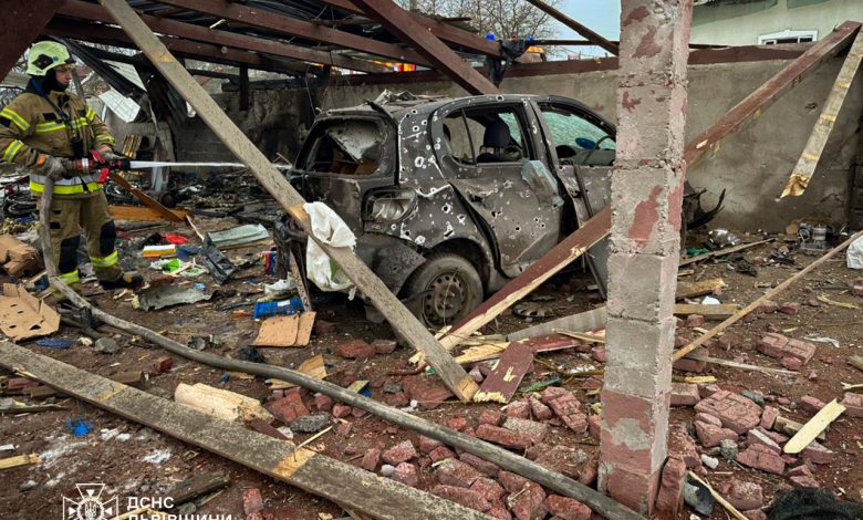 Комбінований російський удар по Львівщині призвів до руйнувань та масштабних відключень електроенергії