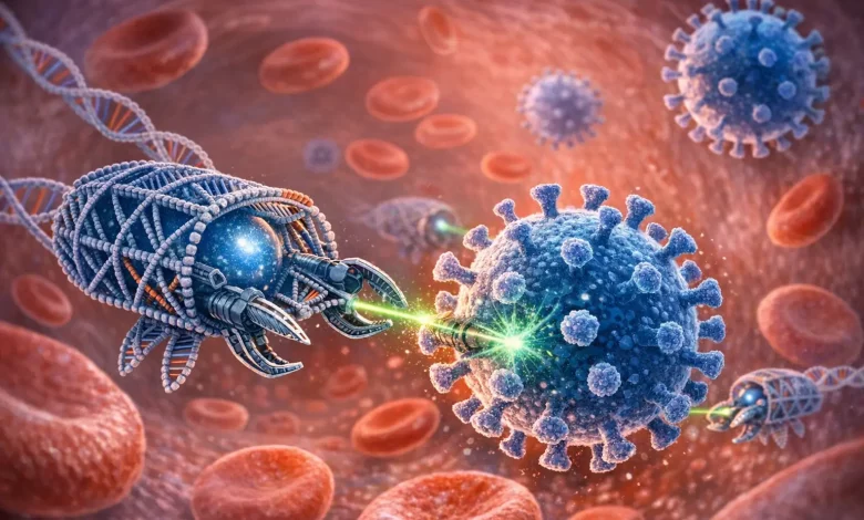 нанороботи атакують віруси