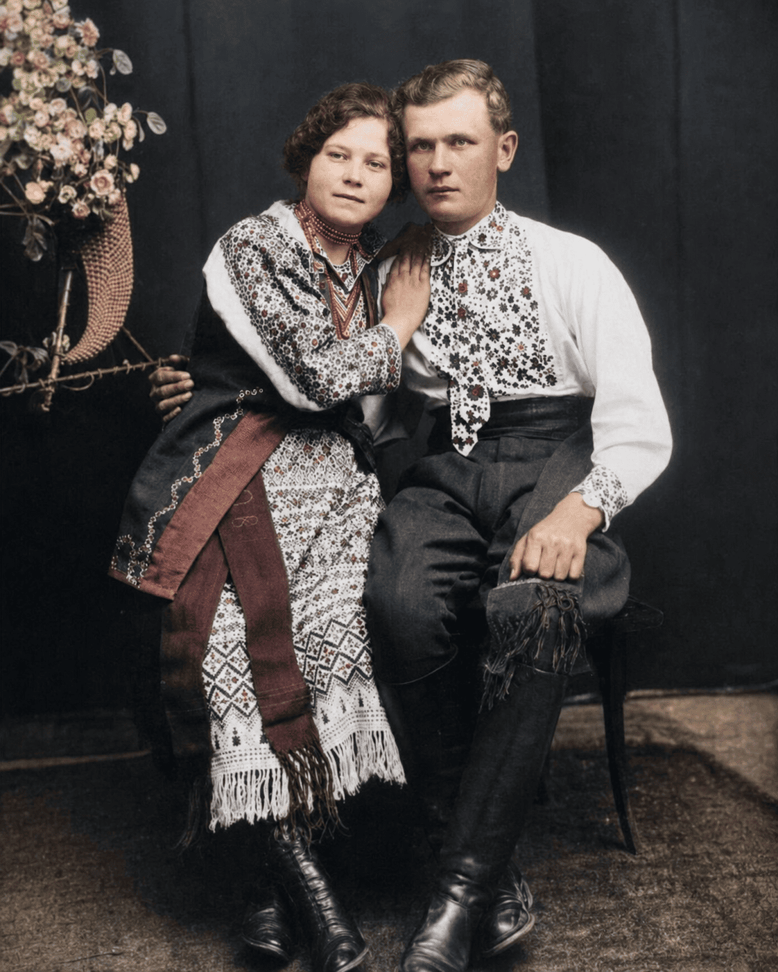Пара сокальчан.Світлина 1920-ті хх століття .