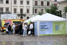 У Львові майже 6800 людей за три дні перевірили здоров’я в медичних наметах