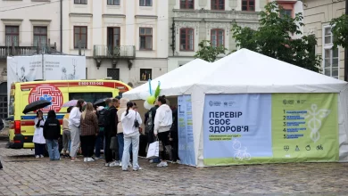 У Львові майже 6800 людей за три дні перевірили здоров’я в медичних наметах