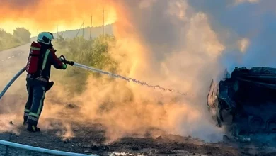 У селі Глинськ на Львівщині після ДТП загорівся автомобіль