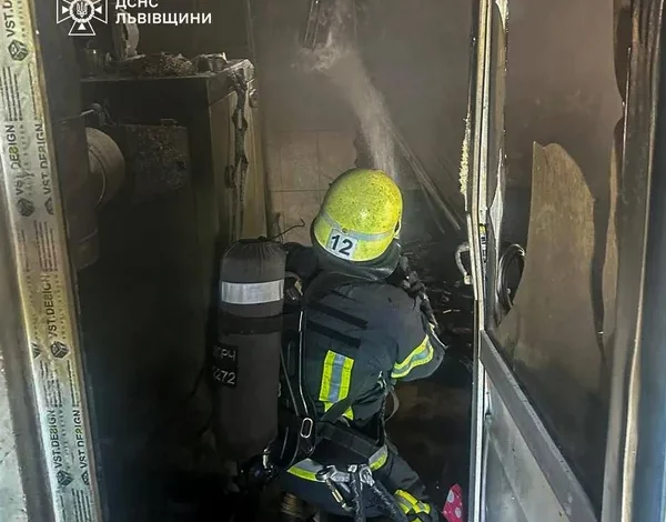 У Бісковичах на Самбірщині загорілася котельня в житловому будинку