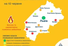 На 10 червня прогнозують надзвичайну пожежну небезпеку