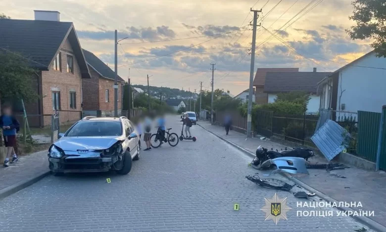У Миколаєві Стрийського району в ДТП травмувалися двоє неповнолітніх мотоциклістів
