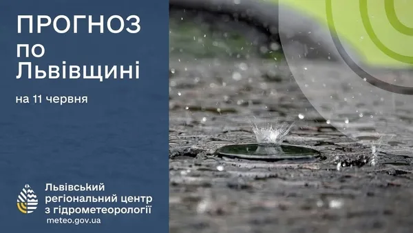Прогноз погоди на 11 червня для Львова та області
