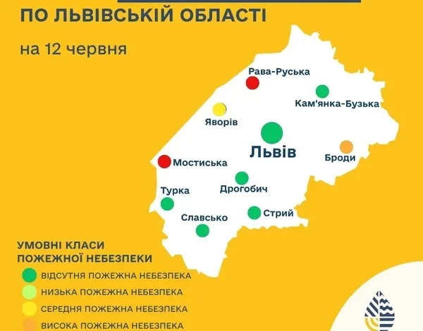 На 11 червня на Львівщині подекуди очікують надзвичайну пожежну небезпеку