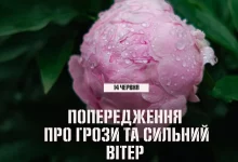14 червня на Львівщині очікують грози та пориви сильного вітру