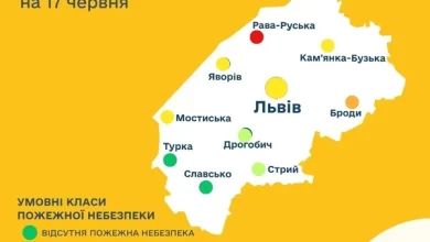 Прогноз пожежної небезпеки на 17 червня
