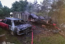 У селі Кротошин Львівського району загорілися вулик та автомобіль