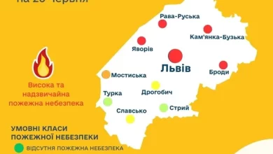 Прогноз пожежної небезпеки на 20 червня