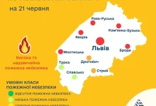 Прогноз пожежної небезпеки на 21 червня