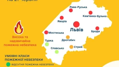 Прогноз пожежної небезпеки на 21 червня