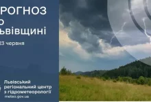 Прогноз погоди на 23 червня: дощі, грози та до 29° тепла