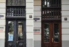 У Львові відреставрували дерев’яну браму початку ХХ століття на вул.
