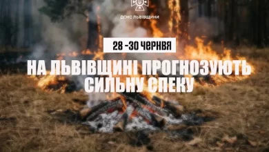 На Львівщині 28–30 червня очікують сильну спеку до 40°