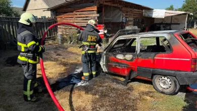 На Шептицькому районі за день загорілися два автомобілі