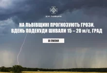 На Львівщину 1 липня прогнозують грози, шквали та град