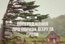 8 липня на Львівщині очікують грози та сильний вітер