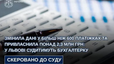 У Львові судитимуть бухгалтерку, яку обвинувачують у привласненні понад 2,3 млн грн