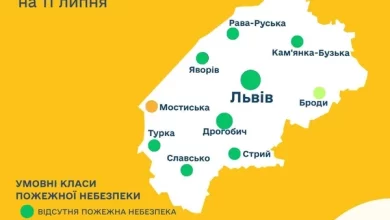 Прогноз пожежної небезпеки на 11 липня