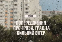 2 липня на Львівщині прогнозують грози, шквали та град