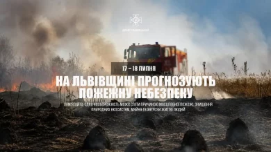 На Львівщині 17–18 липня очікують високу та надзвичайну пожежну небезпеку