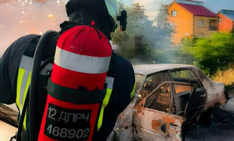 У селі Кульчиці на Самбірщині вогонь знищив легковий автомобіль