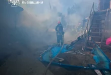 У Львові на вулиці Розточчя під час пожежі господарської будівлі постраждали мати та дочка