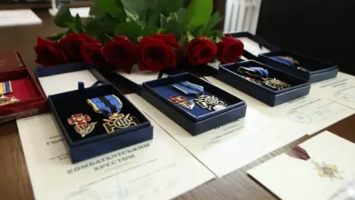 У Дрогобицькій РДА родинам загиблих захисників вручили державні нагороди