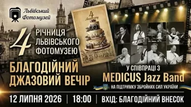 Львівський Фотомузей святкує 4‑річчя благодійним джазовим вечором