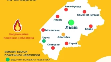 У Львівській області 8–10 серпня очікується надзвичайна пожежна небезпека