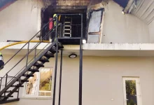 У Дрогобичі рятувальники запобігли знищенню будівлі пожежею