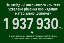 Славська селищна рада спрямувала понад 1,8 млн грн на допомогу військовим та жителям громади