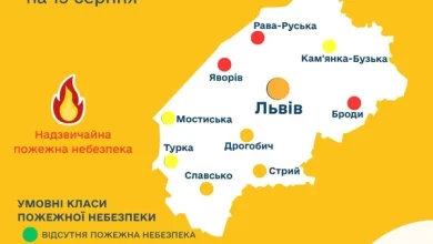 На Львівщині оголосили високий та надзвичайний рівні пожежної небезпеки