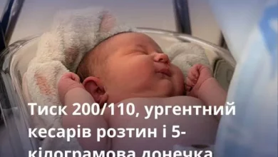 У Львові медики врятували породіллю з тиском 200/110 та народили 5-кілограмову дівчинку