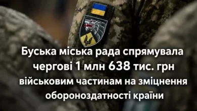 Буська міська рада виділила 1,638 млн грн для 11 військових частин ЗСУ