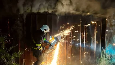 У Шептицькому загорілися гаражі в кооперативі на вулиці Промисловій